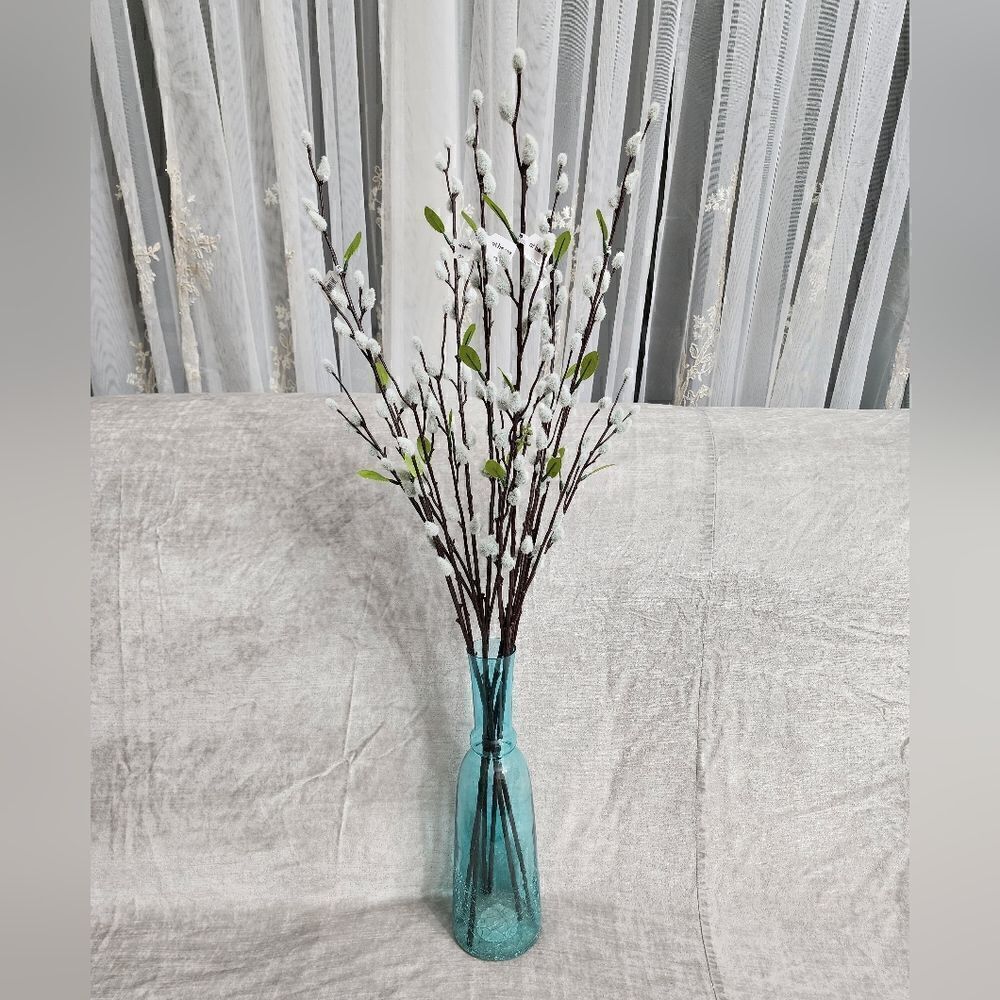 Spring Table Vase Decor - Artificial Willow Branches, Vase Included